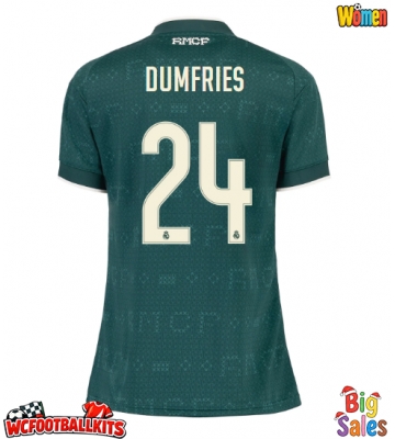Real Madrid Denzel Dumfries #24 Replica Away Stadium Shirt for Women 2026-27 Short Sleeve